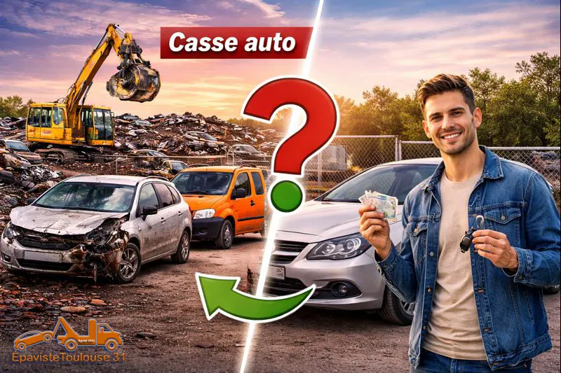 Vendre sa voiture à la casse ou à un particulier